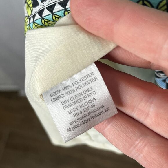 Mara Hoffman Mola Aqua Strapless Cut Out Open Back Mini Dress Size 4 - Picture 10 of 10